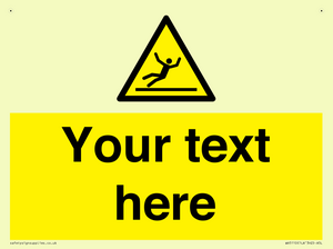 Custom Figure Slipping Sign